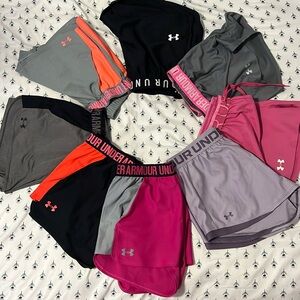 8 pairs of under armor athletic shorts